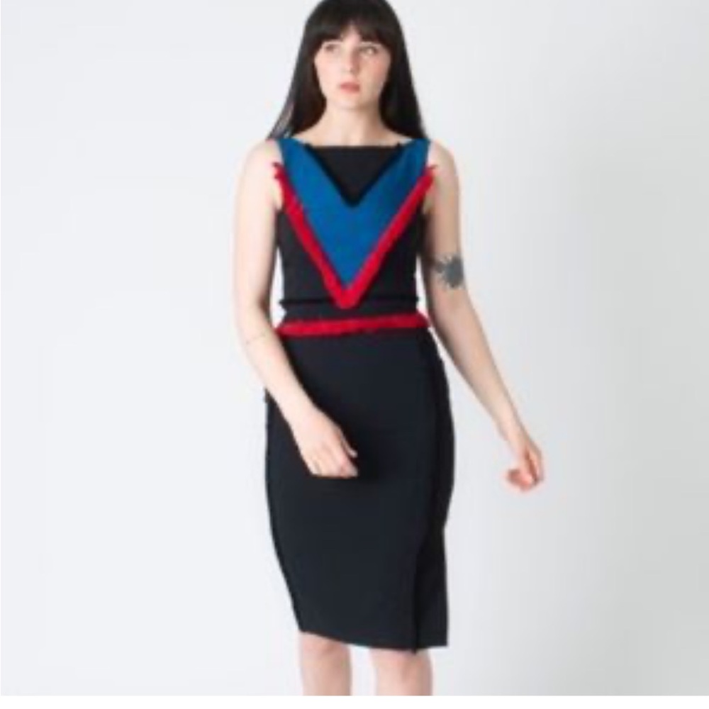 Altuzarra Caulfield fringe trimmed cady dress